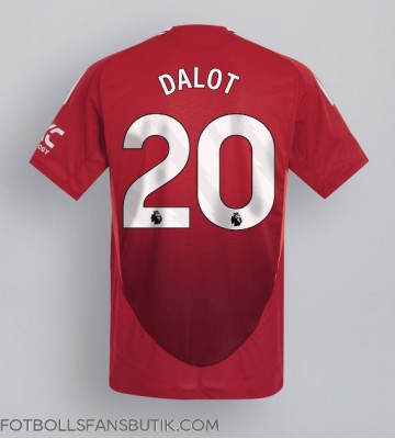 Manchester United Diogo Dalot #20 Replika Hemmatröja 2024-25 Kortärmad